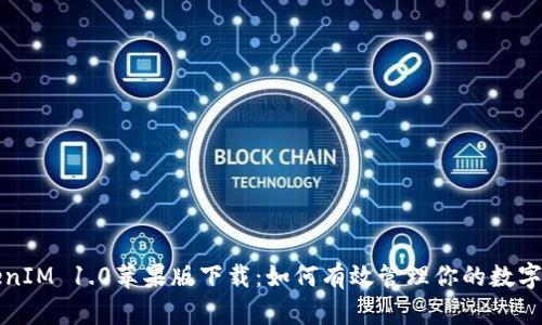 TokenIM 1.0苹果版下载：如何有效管理你的数字资产